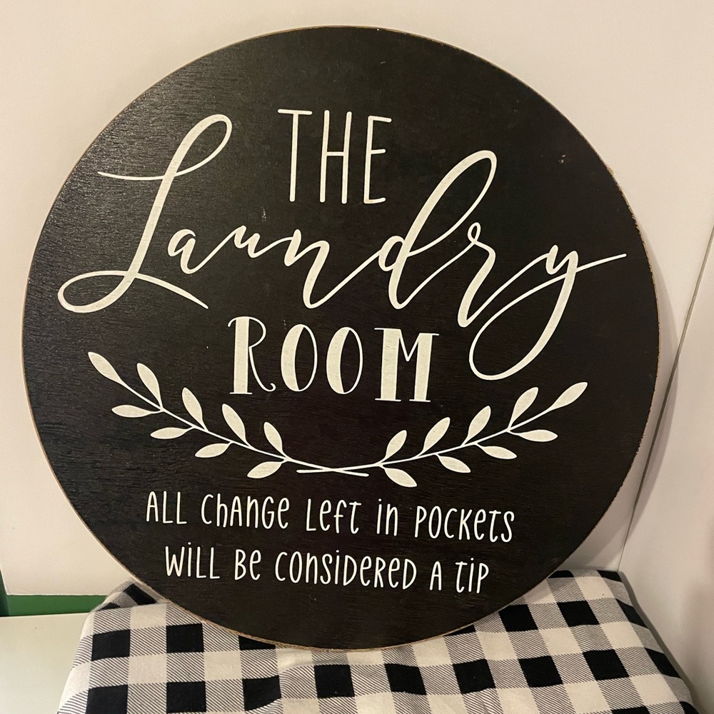 Laundry Room sign